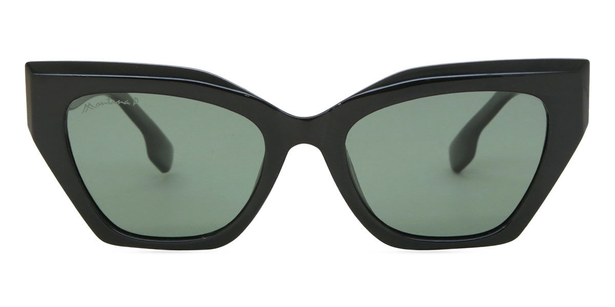 Montana Eyewear MP55 Polarized MP55A 53 Svarta Solglas&ouml;gon Kvinna