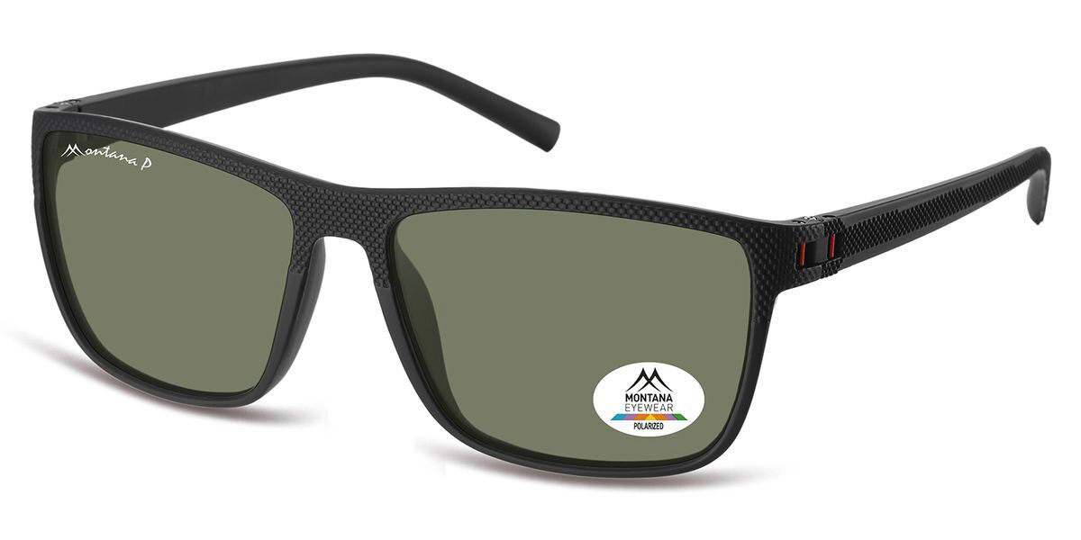 Montana Bril MP198 Polarized MP198A Zwarte Heren Zonnebril