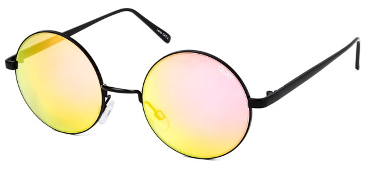 Quay Australia QW000025 ELECTRIC DREAMS BLK/MIRR Sunglasses Black VisionDirect Australia