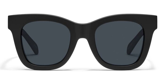 New Quay Women\'s Level Up QW-000636-BLKGLD/SMK Black Square Sunglasses Quay QW-000636 LEVEL UP BLKGLD/SMK Square Black Sunglasses  main image 4