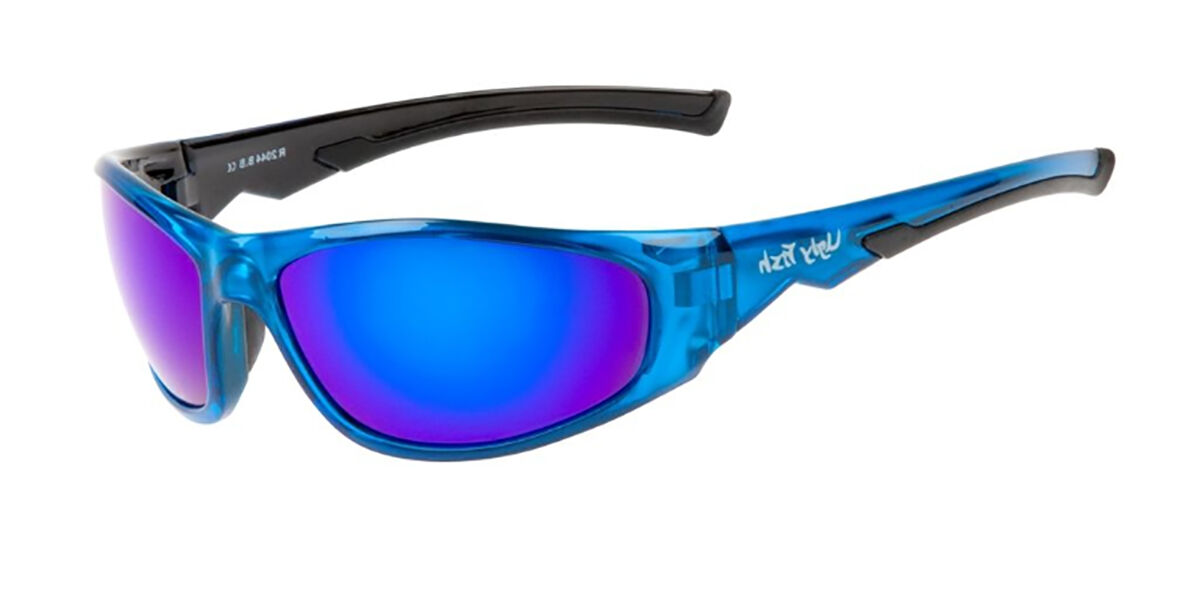 Ugly Fish Polarised Sunglasses PT9030 Shiny Black With Smoke Lens 