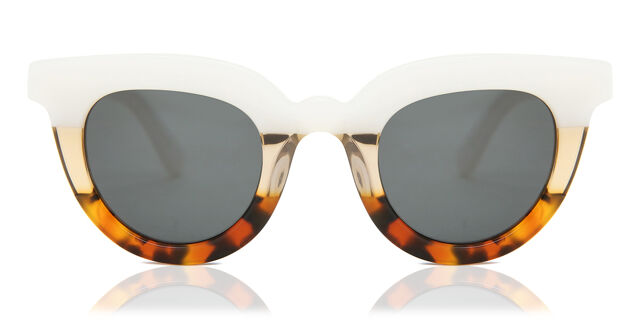 Mr. Boho Hayes VD7-11 Oval White Tortoise Sunglasses  display picture 1