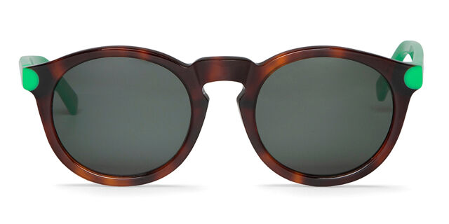 Mr. Boho Jordaan AF2-11 Oval Tortoise/Green Sunglasses  display picture 2