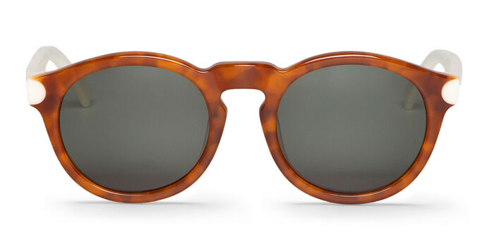 Mr. Boho Jordaan AF2-11 Oval Tortoise/Green Sunglasses 