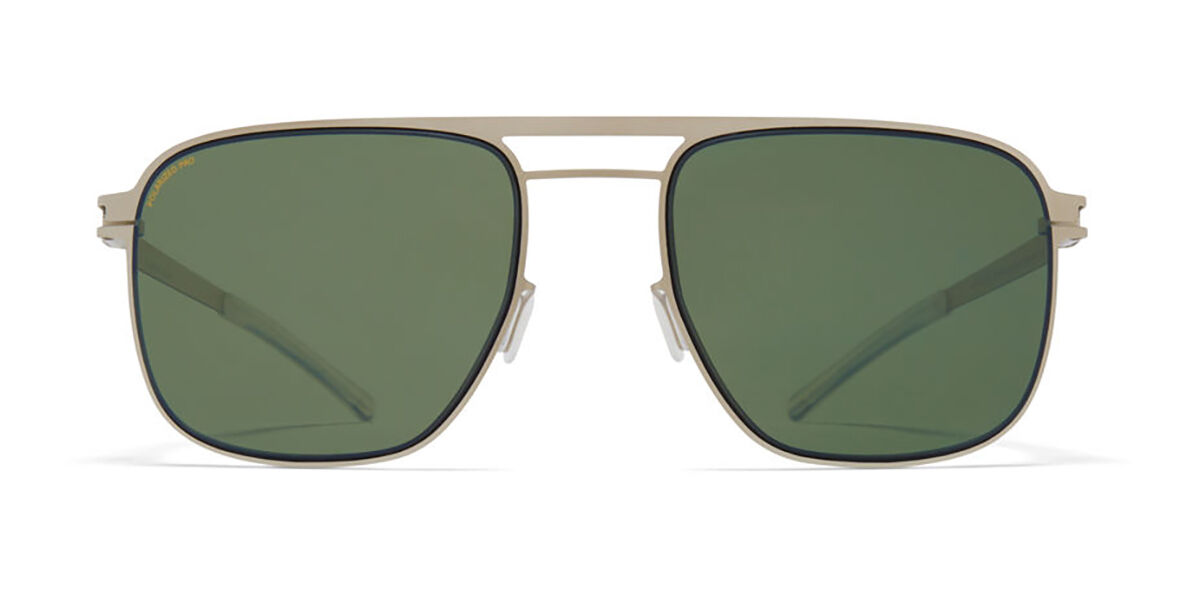 Lunettes De Soleil Mykita Wilder - Verres Polarisés, Monture Dorée Acier, Style Aviateur