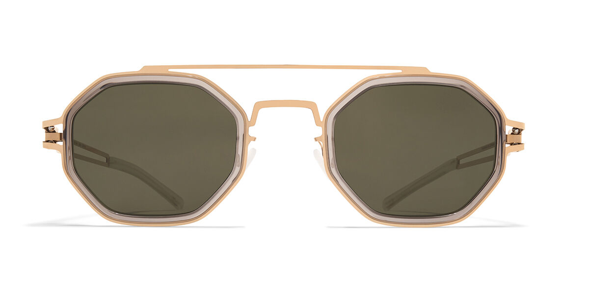 サングラス Mykita Mykita - ARTURO - 653 a83 champagne gold cl Arturo sunglasses A83-Champagne Gold/Clear Ash Grey