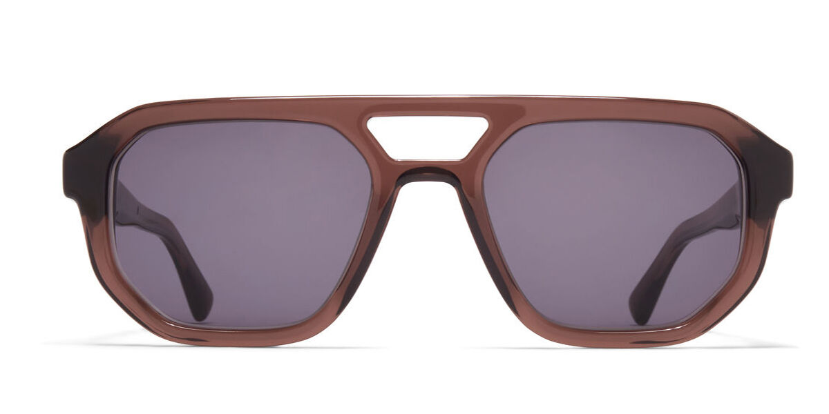 サングラス Mykita Mykita - AMARE - 408 c204 maroon shiny sil Amare sunglasses C204-Maroon Red/Shiny Silver