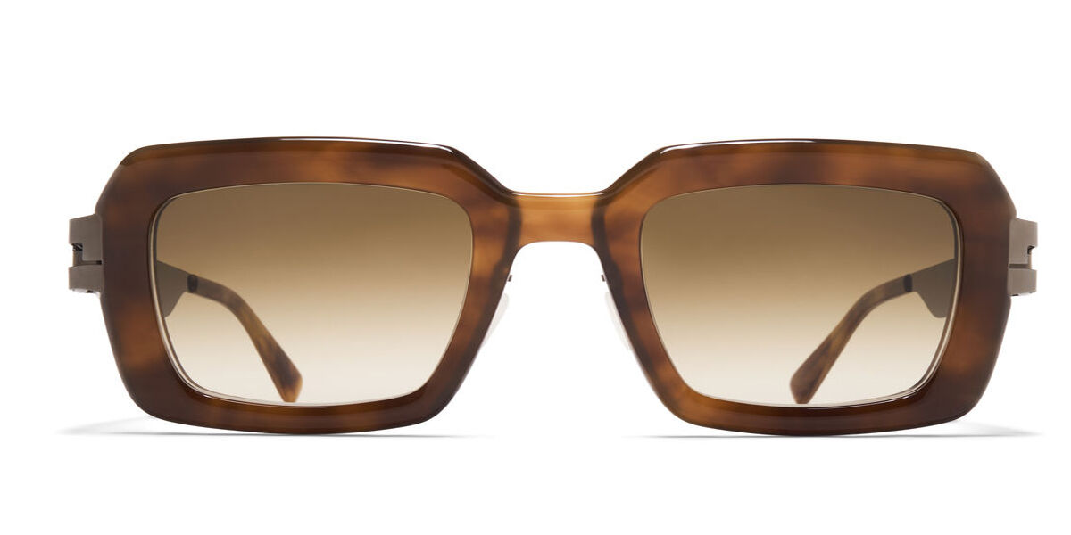 サングラス Mykita Mykita - UNA - 403 a96 shiny graphite ga Una sunglasses A96-Shiny Graphite/Galapagos Tortoise
