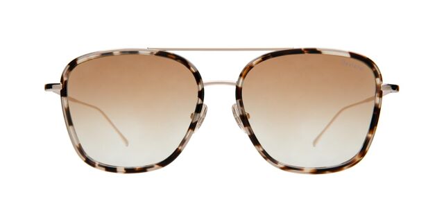 Illesteva Delos Ace DSA1GOFMGR Pilot White Tortoise/Gold 