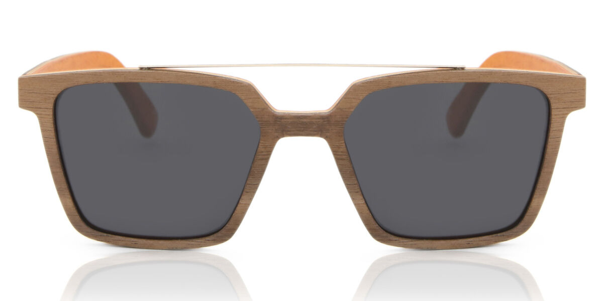 Oh My Woodness! Bangkok Polarized D06 WS419B Sunglasses in Brown