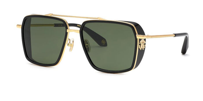 Roberto Cavalli SRC008M 0300 Pilot Black/Shiny Rose Gold  display picture 1