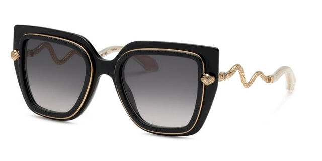 Roberto Cavalli SRC097M 0700 Cat Eye Shiny Black/Gold  display picture 1