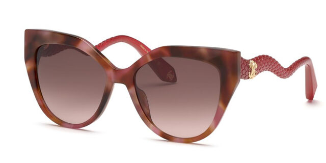 Roberto Cavalli Cat Eye Brown Sunglasses Cat-eye sunglasses in BROWN STONE EFFECT for Women | Roberto  main image 3
