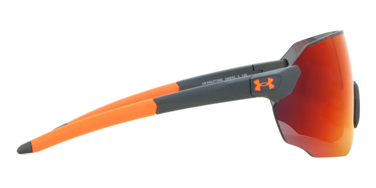 【UNDER ARMOUR】 アンダーアーマー　サングラス　HALFTIME/F　2M8　マットグレー　 国内正規品 UA HALFTIME sunglasses Matte Grey Orange | SmartBuyGlasses US
