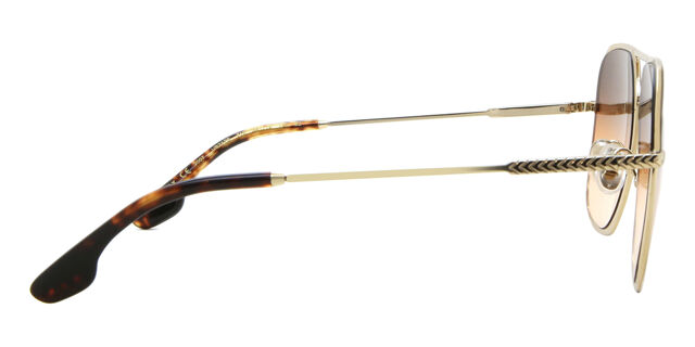 Victoria Beckham VB212S 712 Pilot Gold Sunglasses 
