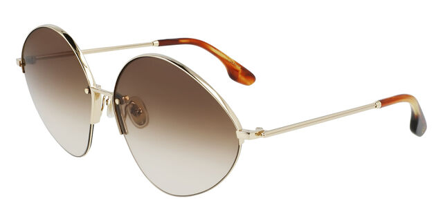 Victoria Beckham oval 64 mm gold metal sunglasses Victoria Beckham Women main image 3
