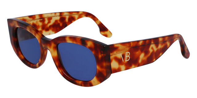 Victoria Beckham VB654S 222 Oval Brown Tortoise Sunglasses  display picture 1
