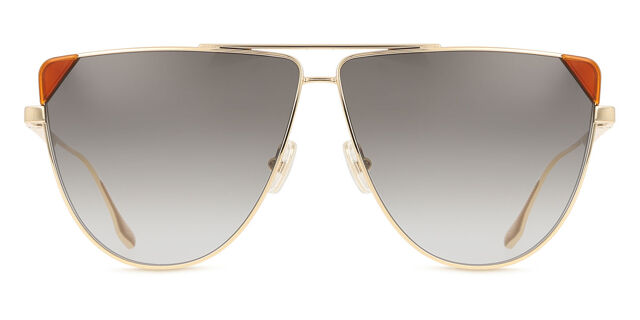 Victoria Beckham VB239S 222 Sunglasses Gold Aviator Frame, Grey Lenses Victoria Beckham VB239S 222 Sunglasses Gold Aviator Frame  main image 2
