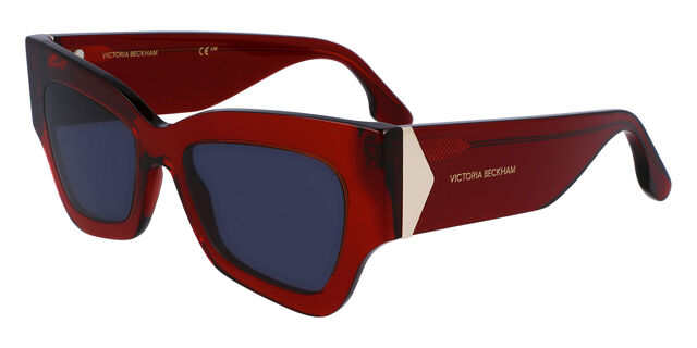 Victoria Beckham VB662S 610 Cat Eye Transparent Red 