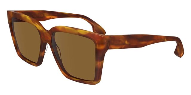 Victoria Beckham VB672S 223 Square Brown Tortoise Sunglasses  display picture 1