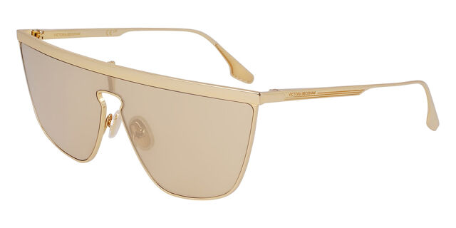 Authentic VICTORIA BECKHAM Sunglasses , gold and brown color. Unisex Victoria Beckham VB212S 712 Pilot Gold Sunglasses  main image 2
