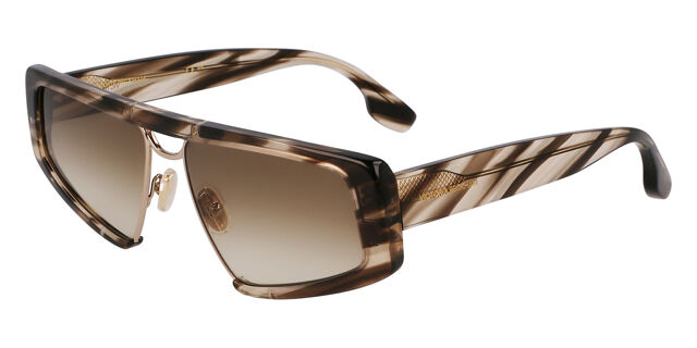 Victoria Beckham VB247S 318 Pilot Khaki Brown Horn  display picture 3