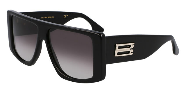 Victoria Beckham VB678S 001 Sunglasses Black Square Frame, Grey Lenses Kits.com -- Victoria Beckham VB678S main image 3