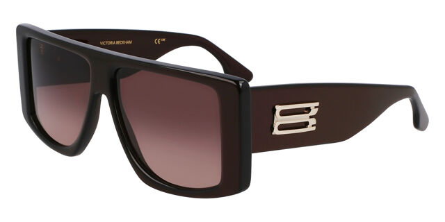 Victoria Beckham VB678S 605 Square Metallic Burgundy  display picture 2