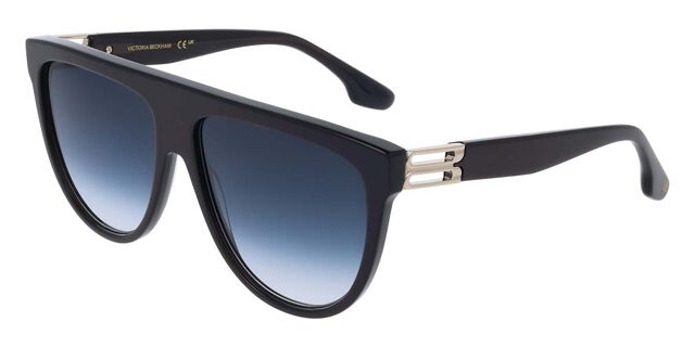 Victoria Beckham VB680S 415 Oval Metallic Midnight Blue  display picture 3