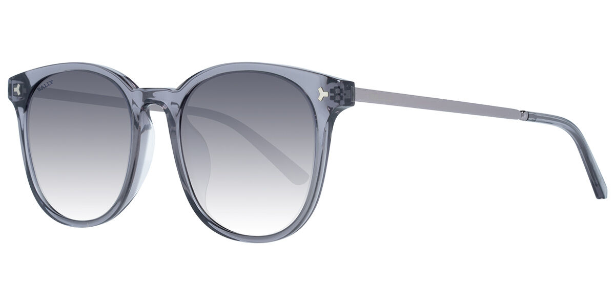 Bally BY0047K Asian Fit 20B Sunglasses in Transparent Grey ...