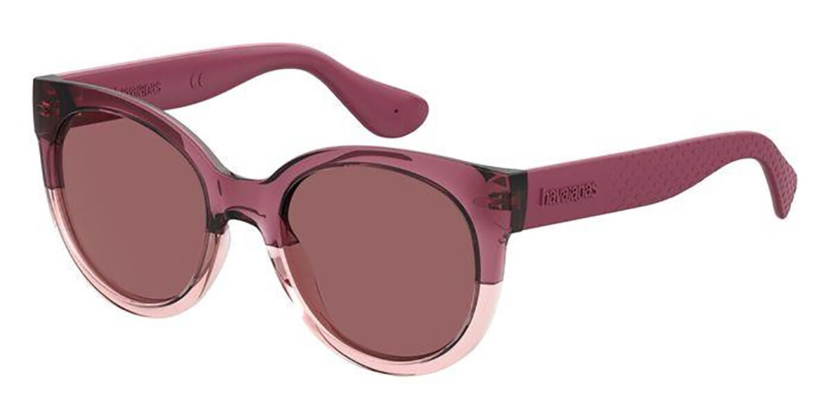 Havaianas NORONHA/M 0T5/4S Occhiali da Sole Burgundy Red Pink |  SmartBuyGlasses Italia