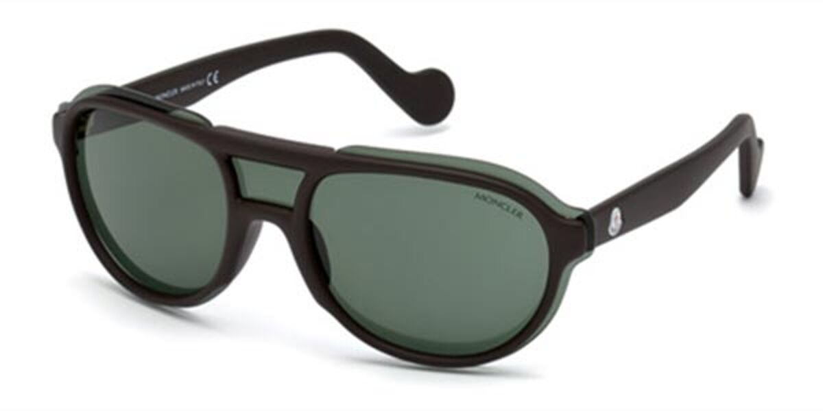 Moncler ML0055 48N Sunglasses Brown | VisionDirect Australia