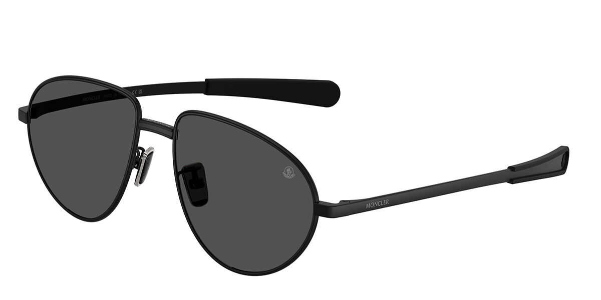 Moncler ME4009 VIZLA 100187 55 Svarta Solglasögon Män