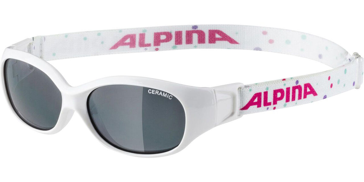Photos - Sunglasses Alpina Sports Flexxy Kids A8495410 Kids'  White Size 46 