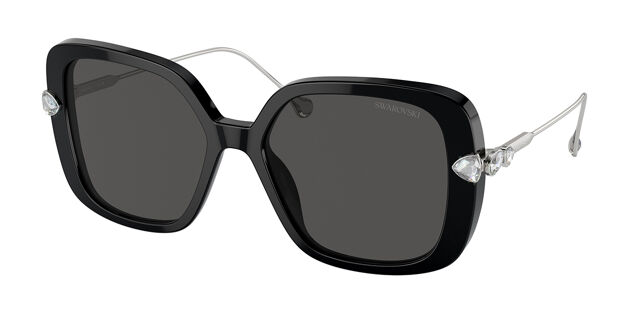 Swarovski SK6011 103887 Square Black Sunglasses  display picture 3