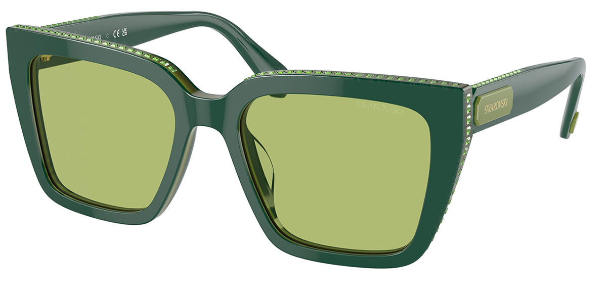 Swarovski SK6013 101730 Women's Sunglasses Green Size 54