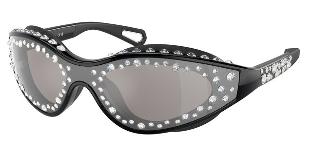 Swarovski SK6024 10016G Single Lens Black With Gems  display picture 1