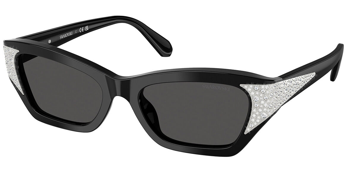 Swarovski SK6029 100187 Women's Sunglasses Black Size 50