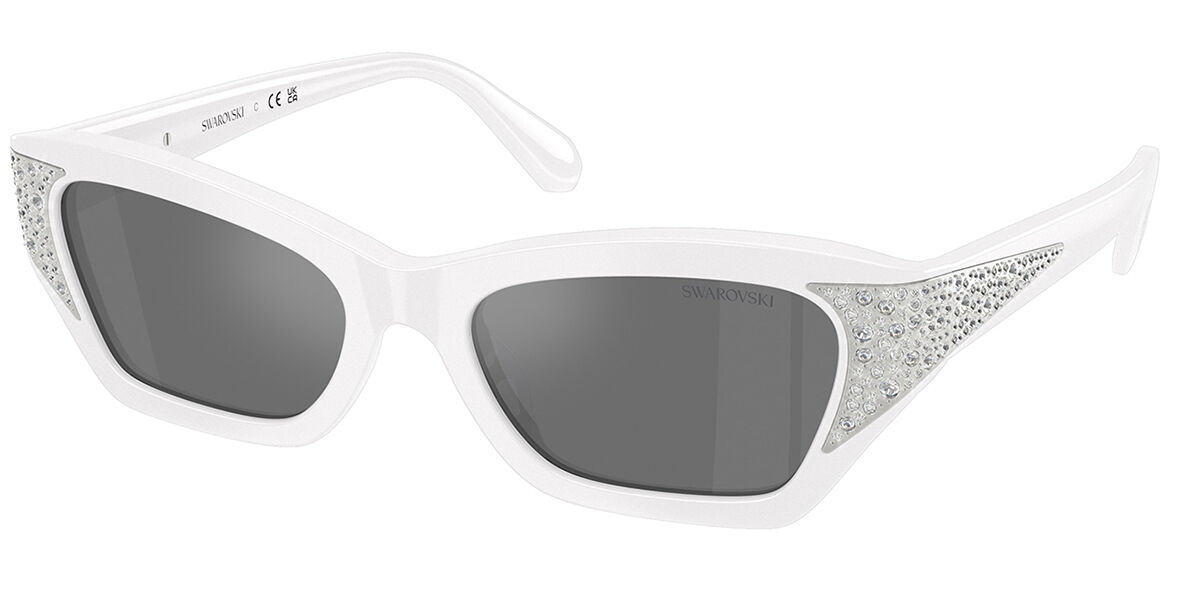 Swarovski SK6029 10506G Women's Sunglasses White Size 50