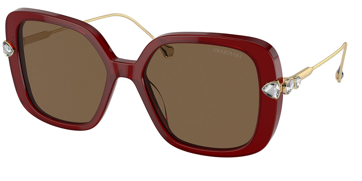 Swarovski SK6011 105573 Women's Sunglasses Burgundy Size 55