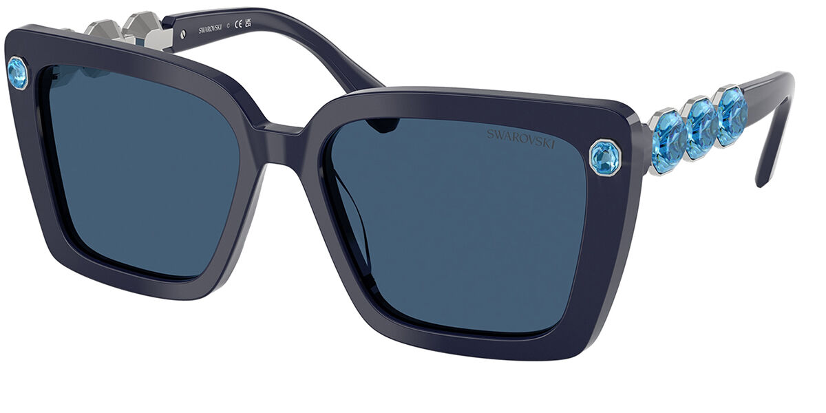 Swarovski SK6032 100455 Women's Sunglasses Blue Size 55