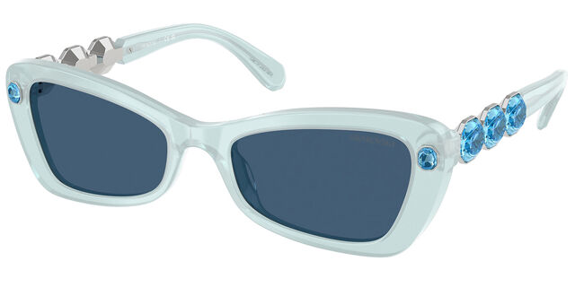 Swarovski Blue Sunglasses with Crystals Swarovski® Crystal Sunglasses – Elegant Eyewear for Women  main image 4