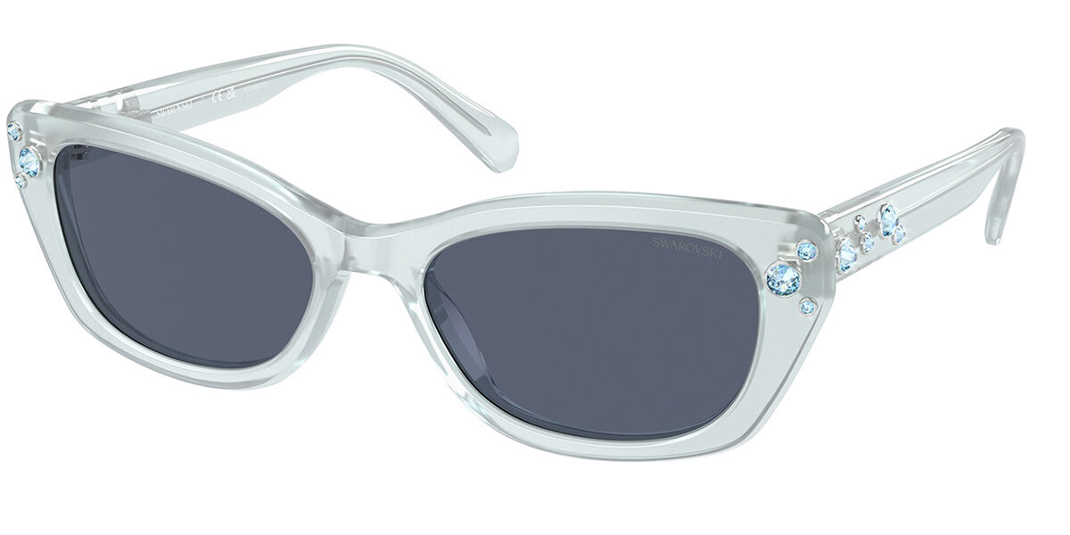 Swarovski SK6019 Polarized 10242V Women's Sunglasses Blue Size 54