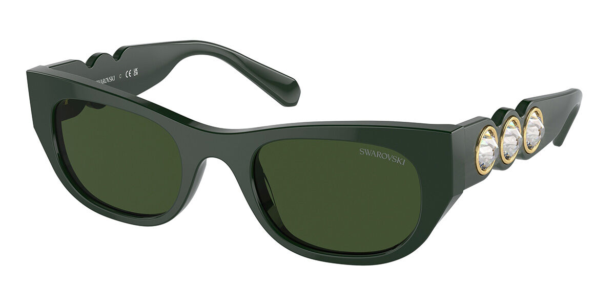 Swarovski SK6022 102671 Women's Sunglasses Green Size 51