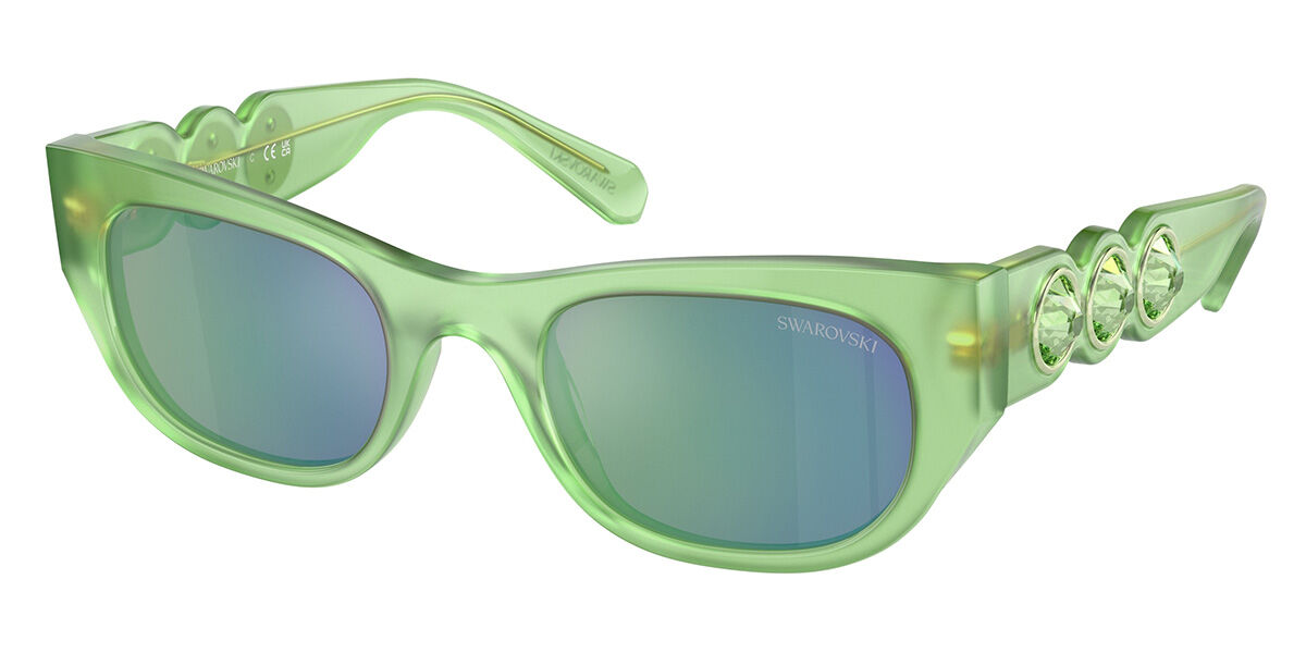 Swarovski SK6022 105131 Women's Sunglasses Green Size 51