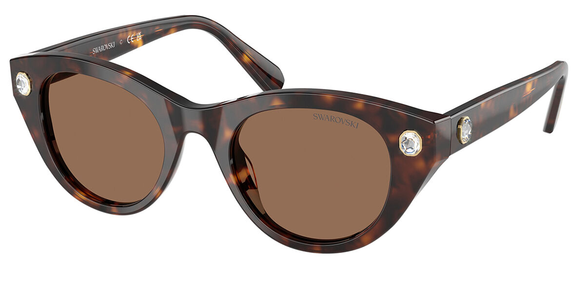 Swarovski SK6025 100273 Women's Sunglasses Tortoiseshell Size 47