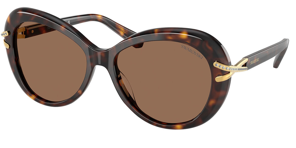 Swarovski SK6026 100273 Women's Sunglasses Tortoiseshell Size 56