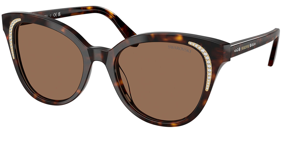 Фото - Сонцезахисні окуляри Swarovski SK6031 100273 53 Tortoiseshell Damskie Okulary Przeciwsloneczne 