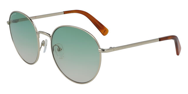 Longchamp Elegant Gold Sunglasses Longchamp LO795S 741 Oval Transparent Honey Yellow Brown  main image 4