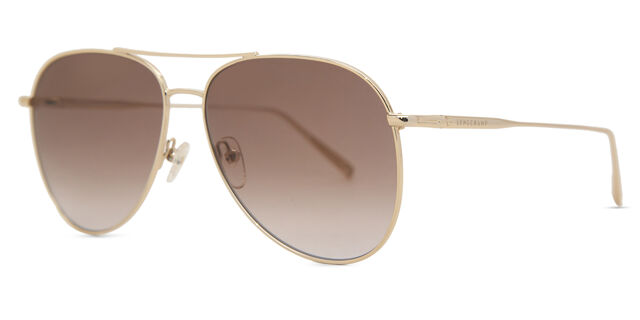 Longchamp LO139S 718 Pilot Gold Sunglasses | SmartBuyGlasses US display picture 2